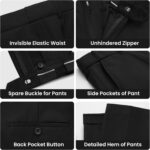 MAGE MALE Males's 2 Piece Swimsuit One Button Slim Match Formal Marriage ceremony Promenade T... - Image 4