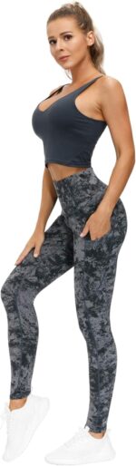 THE GYM PEOPLE Thick Excessive Waist Yoga Pants with Pockets, Tummy Management... - Image 4