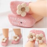 4Packs Child Women Socks,Flower Non-Slip Grips for Infants Toddler Princ... - Image 4