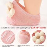 4Packs Child Women Socks,Flower Non-Slip Grips for Infants Toddler Princ... - Image 6