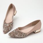 Girls's Pumps, Closed Toe Chunky Heels for Girls, Snug Work Pum... - Image 3