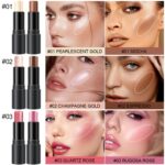 6 Colours Cream Contour Stick Make-up Equipment, Shades with Highlighter, Blus... - Image 3