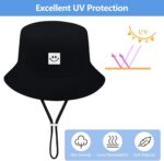Cooraby 4 Pack Child Solar Hat Breathable Smile Bucket Hat Toddler Solar Pr... - Image 4