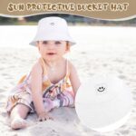 Cooraby 4 Pack Child Solar Hat Breathable Smile Bucket Hat Toddler Solar Pr... - Image 5