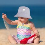 Cooraby 4 Pack Child Solar Hat Breathable Smile Bucket Hat Toddler Solar Pr... - Image 7