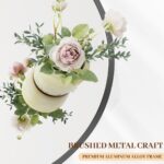 BEAUTYPEAK 24 Inch Spherical Mirror, Metallic Body Circle Mirror, Wall Mount... - Image 3