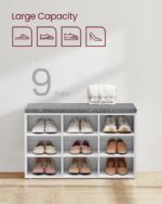 VASAGLE CUSTOS Assortment - Shoe Bench, Storage Bench with Padded Seat... - Image 4