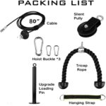 Cable Pulley System Dwelling Fitness center, LAT Pull Down Weight Pulley System Fitness center F... - Image 3