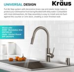 KRAUS Dishwasher Air Hole in Spot Free All-Brite Stainless Metal, KAG-... - Image 3
