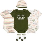 Child Necessities Child Boys 5 Piece Bodysuit Set - Image 6