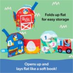 Ms. Rachel Official Sensory Studying Farm, Foldable Mushy Child E book wit... - Image 4