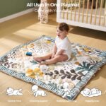 Momcozy Child Play Mat for Ground, 50x50 Thickened Playpen Mat, Playmate... - Image 5