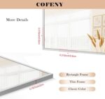 Silver Toilet Mirror for Wall, 30x60 Inch Rectangle Mirrors with Met... - Image 7
