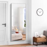 Silver Toilet Mirror for Wall, 30x60 Inch Rectangle Mirrors with Met... - Image 8