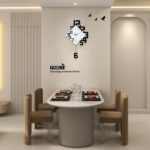 FLEBLE Trendy Wall Clocks for Dwelling Room Decor Massive Ornamental Wall ... - Image 3