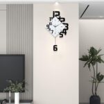 FLEBLE Trendy Wall Clocks for Dwelling Room Decor Massive Ornamental Wall ... - Image 4