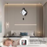 FLEBLE Trendy Wall Clocks for Dwelling Room Decor Massive Ornamental Wall ... - Image 6