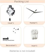 FLEBLE Trendy Wall Clocks for Dwelling Room Decor Massive Ornamental Wall ... - Image 7