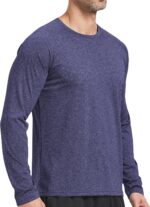 4 Pack Males's Dry Match T Shirts Athletic Operating Gymnasium Exercise Lengthy Sleeve... - Image 4