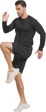 4 Pack Males's Dry Match T Shirts Athletic Operating Gymnasium Exercise Lengthy Sleeve... - Image 6