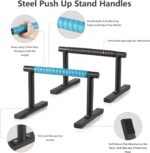 Power Coaching Parallettes I-Sit Push Up Bars, Pushup Handles Calis... - Image 3