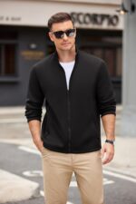 COOFANDY Mens Fleece Jacket Zip Up Light-weight Sweater Jackets Informal ... - Image 3