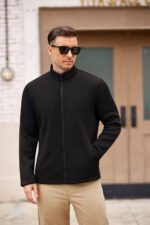 COOFANDY Mens Fleece Jacket Zip Up Light-weight Sweater Jackets Informal ... - Image 5