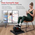 Sunny Well being & Health Sensible Beneath-Desk Bike Exerciser, Low-Affect Automobile... - Image 4