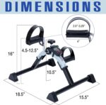iLiving Beneath Desk Bike Pedal Exerciser with Digital Show - Full... - Image 6