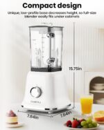 Skilled Blender For Smoothies, 58 Oz Glass Jar, Glass Blender Inc... - Image 3