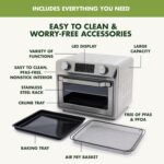 GreenPan Bistro Stainless Metal 9-in-1 Air Fry Oven, Nonstick Baking P... - Image 4