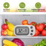 Digital Frigerator Thermometer 2 Pack, Waterproof Fridge and Freezer T... - Image 3