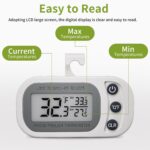 Digital Frigerator Thermometer 2 Pack, Waterproof Fridge and Freezer T... - Image 4