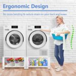 Royxen Laundry Pedestal 16" Top Common Match 710lbs Capability, Wash... - Image 3