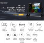 FEELWORLD LUT11S 10.1 Inch DSLR Digicam Area Monitor 3G-SDI 1920X1200 ... - Image 3