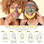 ANAI RUI Turmeric Clay Masks - Inexperienced Tea Clay Masks - Lifeless Sea Minerals ... - Image 5