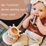 Moonkie Stacks of Circles Tender Teething Toy | Instructional Studying Bab... - Image 5