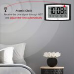 WallarGe Atomic Clock with Indoor Temperature and Humidity, 12.5 Inch ... - Image 3
