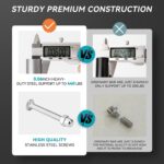 Pull Up Bar for Doorway, Adjustable Width Locking, Thickened Stee, Upp... - Image 3