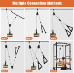 SERTT Dwelling Health club Pulley System - Tricep Exercise, Lat Pulldown, Biceps Cu... - Image 4
