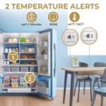 Fridge Thermometer with Alarm, Digital Wi-fi Fridge and Freez... - Image 3
