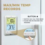 Fridge Thermometer with Alarm, Digital Wi-fi Fridge and Freez... - Image 5