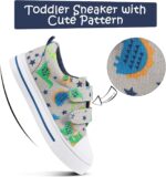 Okay KomForme Toddler Boys & Ladies Footwear Children Canvas Sneakers with Cartoo... - Image 4