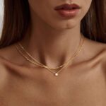 Tewiky Diamond Necklaces for Girls, Dainty 14k Gold/Sterling Silver Ch... - Image 3