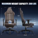 GTRACING Gaming Chair with Footrest, Racing Model Laptop Chair for A... - Image 3