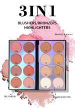 16 Colours Contour Palette，Blush Highlighter Bronzer Powder Multi functional ... - Image 3