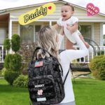 Camo Diaper Bag Backpack for Dad and Mother with USB Charging Port Stroll... - Image 8