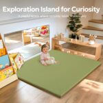 Child Mat for Ground, Thick Mushy Non-Poisonous Vegan Leather-based Child Play Mat, ... - Image 3