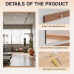 Hasipu 2Pcs 63''x28'' Dwelling Gymnasium Mirror Massive Full Size Wall Mounted F... - Image 7