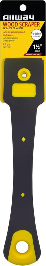 ALLWAY FE2 4-Edge Delicate-Grip Scraper for Wooden and Portray Functions... - Image 3